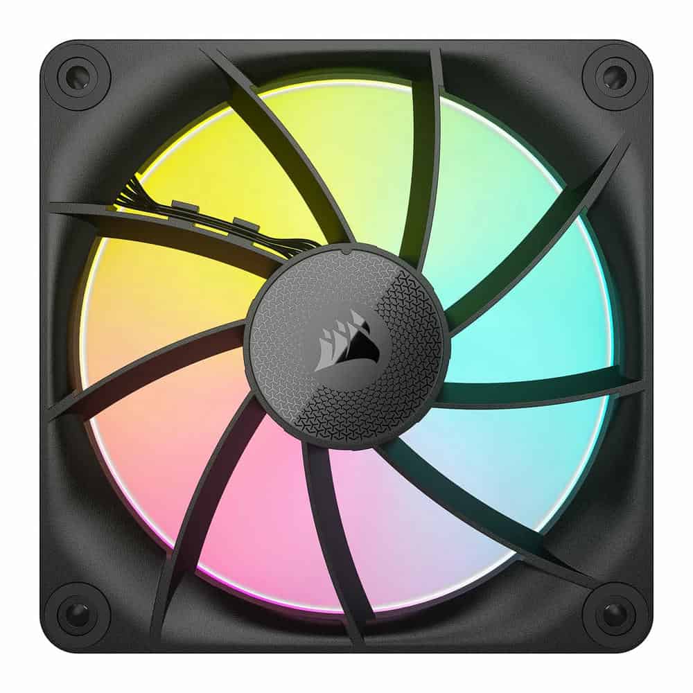 (image for) Corsair iCUE LINK LX120 RGB Black Triple 120mm PWM Fan Starter Kit 3 Pack